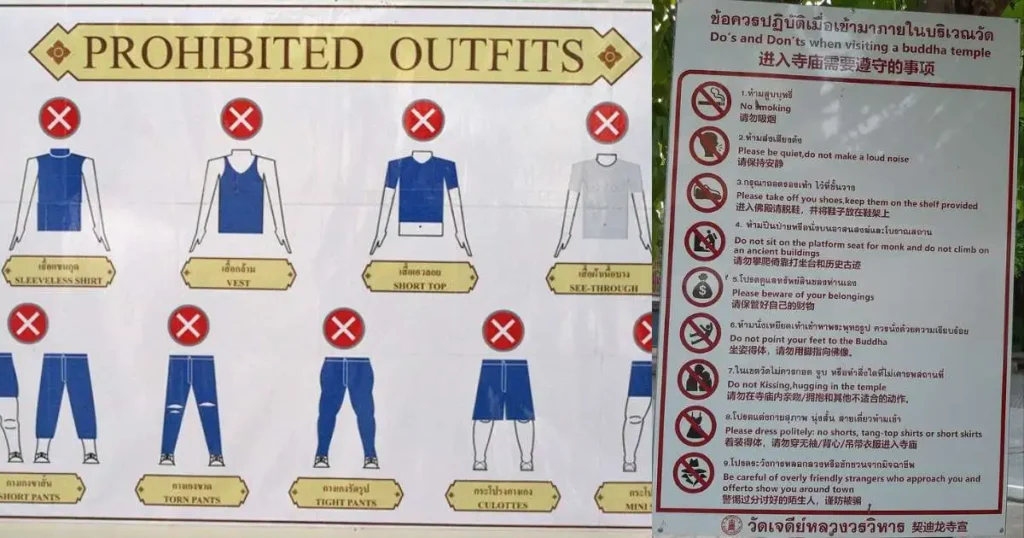 dress code for visiting a temple- What to Wear in Thailand Temples